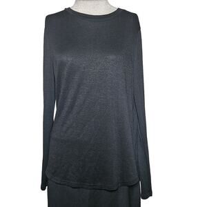 Banana Republic Black Long Sleeve Tee Size Medium
